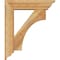 Ekena Millwork Westlake Traditional Rough Sawn Bracket w/ Offset Brace, Western Red Cedar, 6"W x 22"D x 26"H BKT0604X22X26WTL01RWR - alternate 3